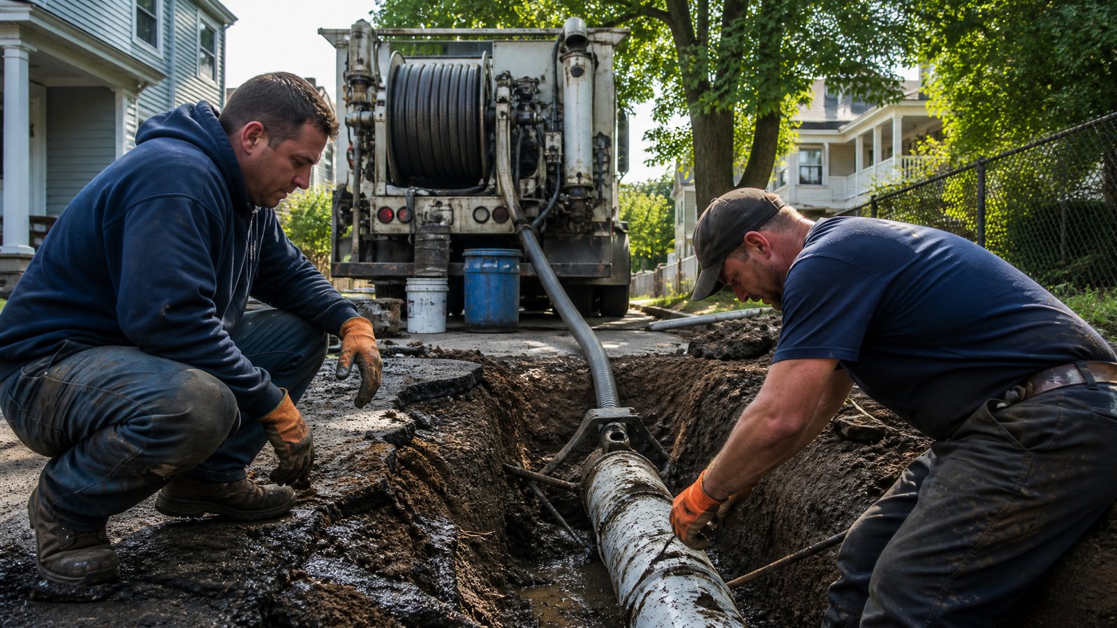 residential sewer line repair